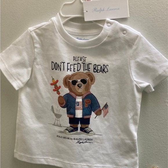 Baby Boy Polo Bear Toddler Shirt POLO RALPH LAUREN KIDS Polo Bear